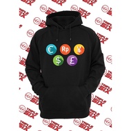 MATA World Currency Hoodie Jacket with Foreign Currency
