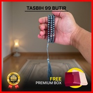 Wearmoura Pearl Prayer Beads Grey Elegant Pearl Prayer Beads/ Complete Prayer Beads/ 99 Beads