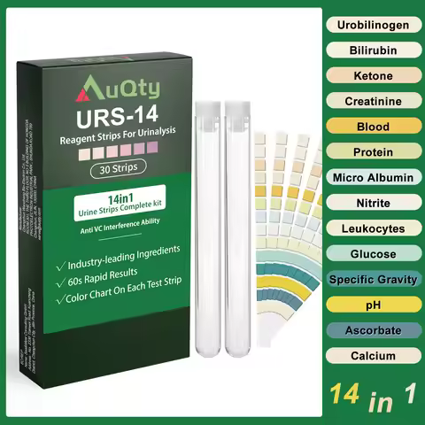 14in1 Urine test strips UTI Urinalysis for Urobilinogen Bilirubin Ketone Nitrite Leukocytes Specific