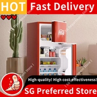 Coca cola Retro Small Refrigerator 50L Vintage Mini Fridge BCD-50 Household Double Door Refrigerated