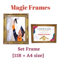 11R + A4 Size Gold Frames