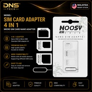 SIM Card Adapter 4 In 1 Micro Sim Card Nano Adapter SIM Adaptor For All Type Modem and Smart Phone