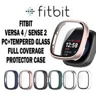 FITBIT Watch Versa 4 / Watch Sense 2 Tempered Glass Case Fitbit Versa4 / Sense2 Smart Watch Protecto
