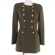 成色極佳的香奈兒 (CHANEL) Vintage 96A P08304V05122 羊毛斜紋軟呢外套，卡其色，36碼，法國製造，女款