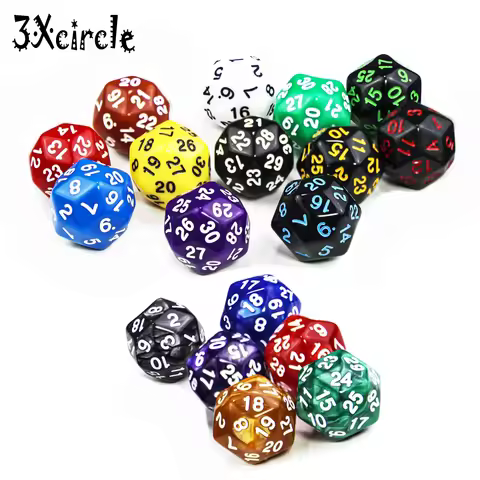 Table Polyhedral D30 Multi Sided Acrylic Dice Novelty Board Game for Club Pub Part Tabletop Games 1P