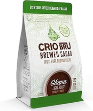 Crio Bru Brewed Cacao Uber Dark Spanish Roast 3lb (48oz) Bag | Natural Healthy Brewed Cacao Drink | 