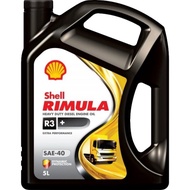 550044657 Shell Rimula R3+40 5Liter MINYAK HITAM LORI  100% Original