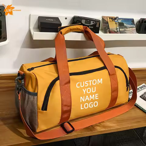 Fitness Bag Personality Custom Logo For Gym Man Sports Bag Gym Bag Training Bag Print Photo Pattern