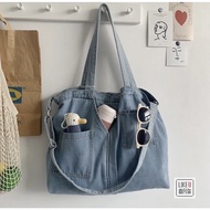 KOREAN JEANS COMPARTABLE BAG / Large KOREAN Bag / Multipurpose Tote Bag / Big Jeans Tote Bag / Impor