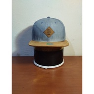 Djinn denim Suede Snapback Hat