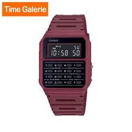 CASIO Vintage Red Strap Calculator Men Watch CA-53WF-4B