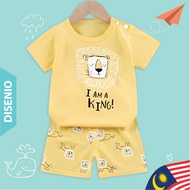 CLEARANCE [90,110] kids clothes set short sleeves T-shirt+pants / boys/ baju kanak-kanak set wear - 