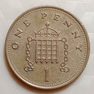 Koleksi Koin Kuno British Jadul One penny Tahun 2001