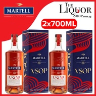 Bundle of 2 Martell VSOP Cognac 700ml With Box