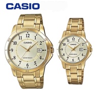 Casio Couple Watch MTP-V004G-9B & LTP-V004G-9B