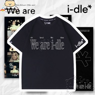 I-dle Tshirt I-DLE (G)I-DLE Logo Tshirt I-dle (아이들) 8th Mini Album [We Are] Tshirt Unisex S-5XL#003