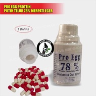 PRO EGG 78% NATURAL EGG WHITE PROTEIN RETAIL 1 CAPSULE VITAMIN FOR PIGEONS AND FIGHTING COCKS