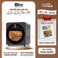[CHÍNH HÃNG] Nồi Chiên Không Dầu OLIVO AF150 - Thương Hiệu Mỹ 🇺🇸