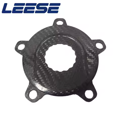 LEESE 3K Full Carbon Chainring Spider BCD110 BCD130 144BCD 5arm / 4ram Crank Chainrings Adapter for 