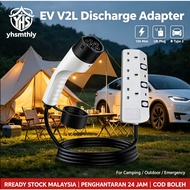 YHS V2L EV Adapter Type 2 to 3‑Pin Plug For Proton e.MAS BYD NETA Avatr11 Aion Hyptec HT Ready Stock
