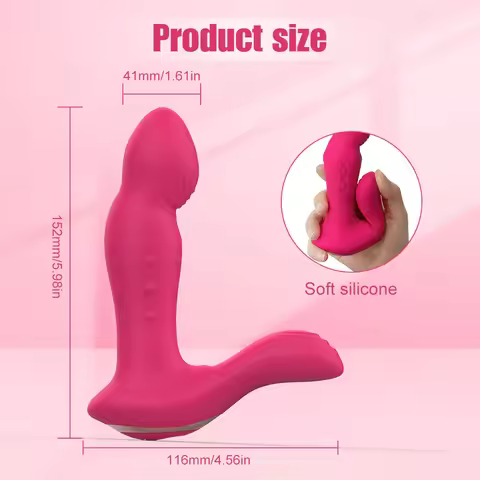 Wireless Rostate Massager Stretchable Wearable Anal Vibrator Double Ended Butt Plug Clitoris Stimula