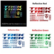 Transparent TREK MTB Cycling Vinyl Sticker Reflective Color Trek Road Bike Stickers Bicycle Frame De