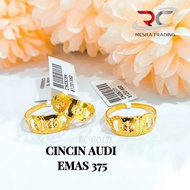 CINCIN AUDI LICIN PAHAT EMAS TULEN 375 CN AUDI PADU EMAS 375 CN BAJET EMAS AUDI GOLD RING SIMPLE FAS