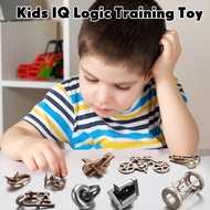 Wettarn 9 Pcs Metal Brain Teaser Puzzles Teaser 3D Steel Puzzle for Adults Unlock Interlocking Games