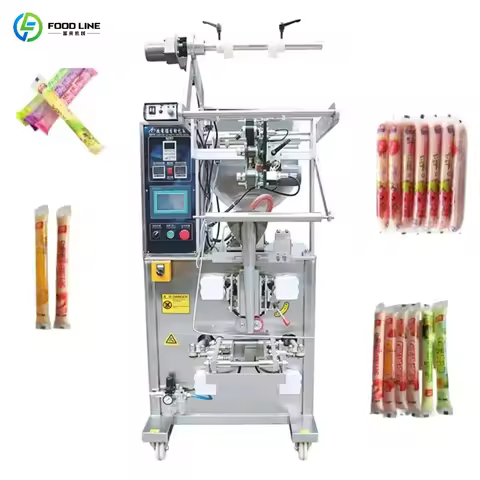 Low-cost automatic popsicle steam bag filling and sealing packaging machine for rock candy popsicle 