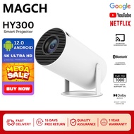 【1 year warranty+COD】Xiaomi Projector MAGCH HY300 Projector 4K Ultra Full HD 1080P Built-in app Andr