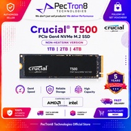 Crucial T500 PCIe Gen4 NVMe M.2 2280 SSD 1TB/2TB/4TB Non-Heatsink Internal SSD | Laptop Desktop Comp