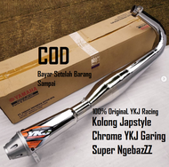Knalpot RX KING Kolong Japstyle Chrome YKJ Garing Super NgebazZ Original YKJ Racing Istimewa
