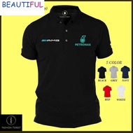 Ultra Fine Fiber Quick Drying Jersi Collar Polo Shirt SulamPetronas And AMG  Tops Tee