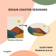 Feragatha Custom Coaster Drink Coaster Design bebas