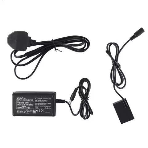 AB20-ACK-E18 External Power Adapter for Canon 750D 800D 200D 77D x8I Camera Charger-UK Plug