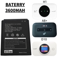 BATERRY 3600MAH FOR MODEN PORTABLE MIFI WIFI A8+ H1 D10 3600MAH BATERI