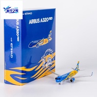 NG 1/400 A6-EJB Attihad Airlines A320neo First Shelf 320neo Metal Aircraft Model Aircraft