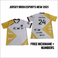 Ready Jersey Kaos Baju Gaming Bren Esports White 2021