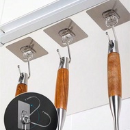 5/10 chiếc Móc treo tường dính chắc chắn - Móc treo quần áo trong suốt lớn không cần khoan, thích hợ