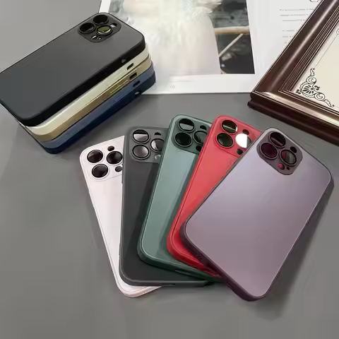 10pcs/Lot Original AG Glass Cases For i 16 11 15 14 13 12 Pro Max 6 7 8 SE 2020 Case with package