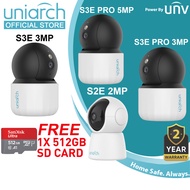 Uniarch Indoor Model S2E 2MP/S3E 3MP/S3E Pro 3MP 5MP Two Way Talk Security CCTV Camera by UNV [Free 