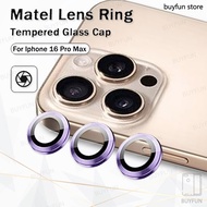 1Set(3pcs) Rear Camera Metal + Glass Case For IPhone 16 Pro Max Aifon I Phone 16pro Back Lens Protec