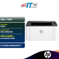 HP Laser 108a / 108w Printer - Print Only [Wired | Wireless]