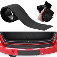 1Set Car Rubber Rear Guard Bumper Protector Trim Cover (35.8Inch) Bumper Guard