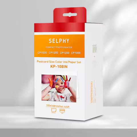 KP108IN Compatible Canon Selphy Photo Paper Set with Ink Cassette kp36in for Canon Selphy CP1500 CP1