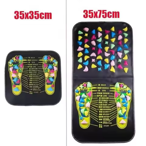 Walking Foot Massager Massage Pad Acupressure Leg Relaxation Pain Relief Walking Stone Mat Reflexolo