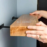 ( 1 pcs ) Bracket besi rak ambalan melayang  termurah ukuran 8cm / 13cm / 18cm 100% kuat bahan besi 