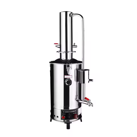 10L Lab Pure Water Distiller Electric Stainless Moonshine Still Filter AC 380V 7.5KW