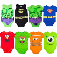Baby Boy Costume Bodysuit - Marvel Hulk Batman Sesame Street Elmo Pixar Monsters Inc Nemo CIIS