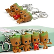 【DT】Disney Baby Groot Keychain Boy Girl Groot Keychain Backpack Pendant Tree Cartoon Figure Toy Gift hot